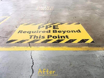 Custom floor graphics Photo